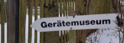 Schild Gerätemuseum